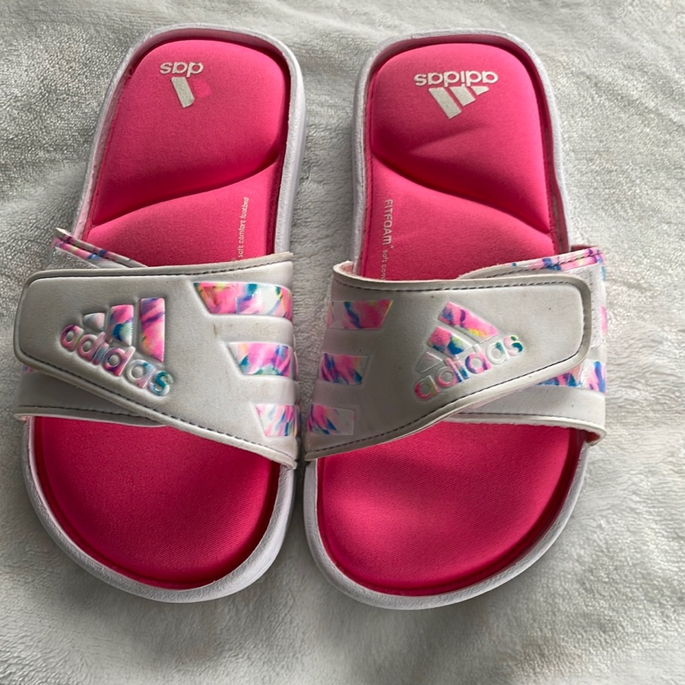 Girls Adidas slides